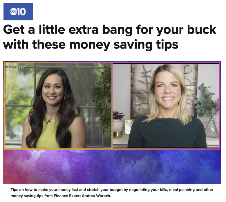 Easy budgeting tips on ABC10 Your California Life